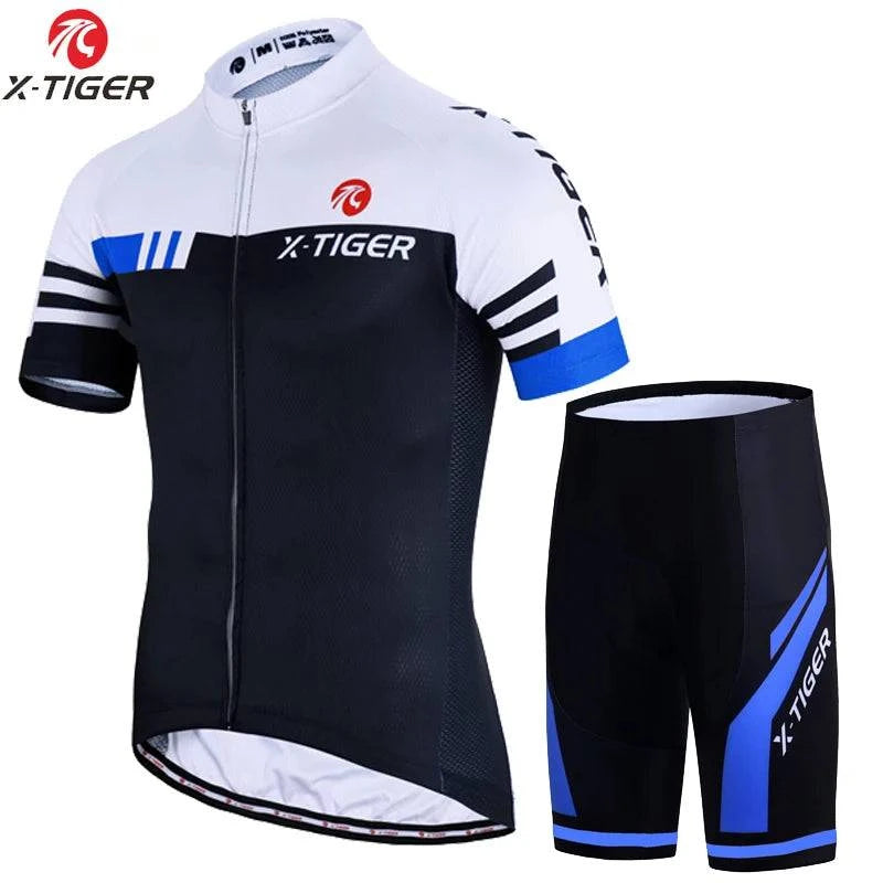 X-Tiger Cycling Sets Bike uniform Summer Cycling Jersey Set Road Bicycle Jerseys MTB Bicycle Wear Breathable Cycling Clothing - Property & Safety Tradings