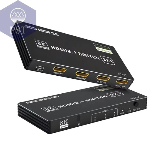 HDMI 2.1 Switch Splitter 120 Hz 5-Port HDMI 4K 120 Hz Splitter Switcher CEC 48 Gbit/S HDMI 2.1 Switch 8K Mit Fernbedienung HDMI HDR 8K 4K PST PS Tradings  PST PS Tradings 3X1-Choos-Model PST PS Tradings HDMI 2.1 Switch Splitter 120 Hz 5-Port HDMI 4K 120 Hz Splitter Switcher CEC 48 Gbit/S HDMI 2.1 Switch 8K Mit Fernbedienung HDMI HDR 8K 4K