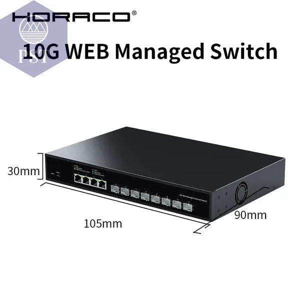 HORACO 12-Port 10G Web Managed Switch PST PS Tradings Switch PST PS Tradings ZX-SWTGW2C48NS PST PS Tradings HORACO 12-Port 10G Web Managed Switch Switch