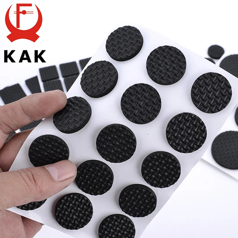 KAK 1-24PCS Self Adhesive Möbel Bein Füße Teppich Filz Pads Anti Slip Matte Stoßstange Dämpfer Für Stuhl tabelle Protector Hardware