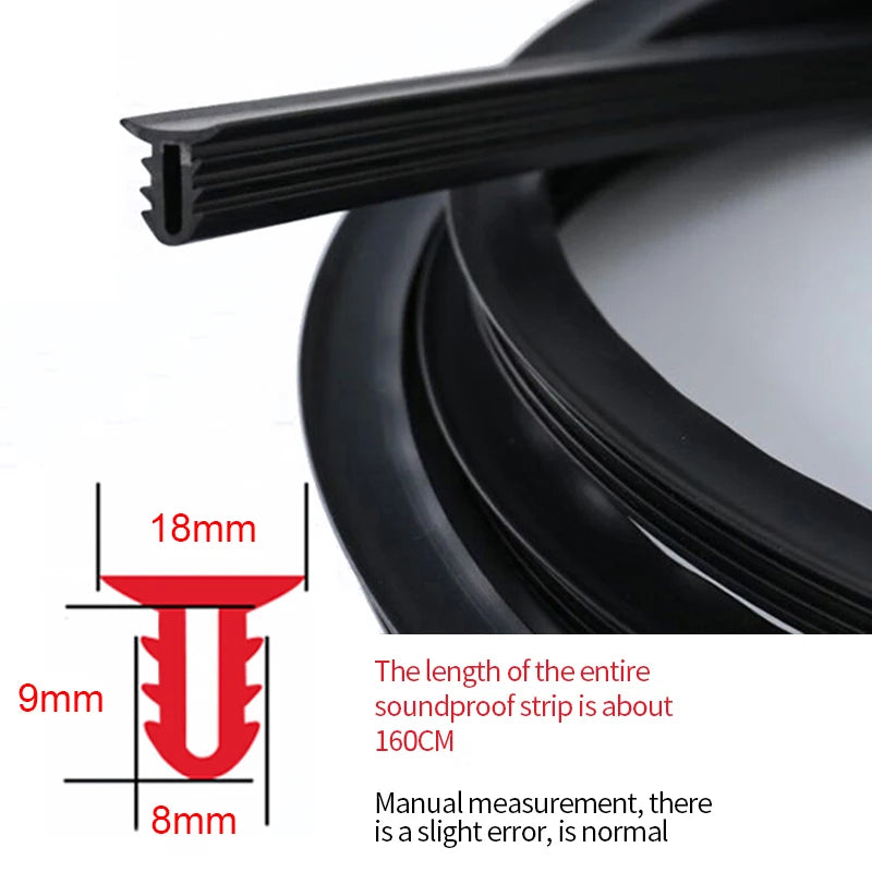 Car Sticker Dashboard Sealing Strip Noise Sound Insulation Rubber Strips Leakproof Weatherstrip Auto Anti Leak Strip Accessories - PST PS Tradings