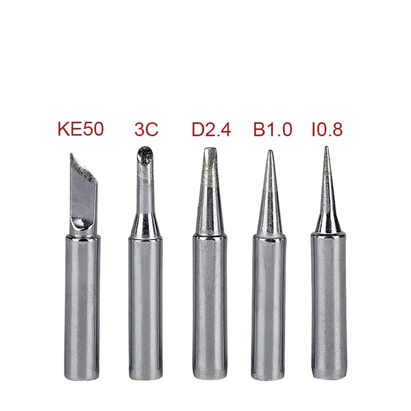 JCD 5pcs New Lead Free Soldering Iron Tips Replacement  For Soldering Repair Station and soldering iron kit