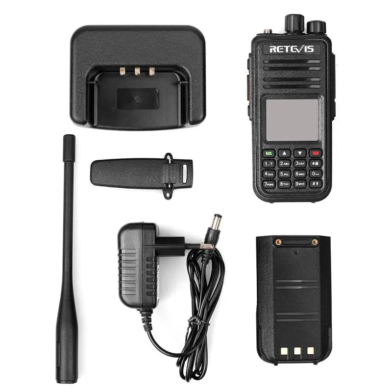 Retevis RT3S Walkie Talkie DMR Радио UHF VHF Цифровая любительская радиостанция 5 Вт Дальнего действия Любительские радиостанции Рации Профессиональный GPS