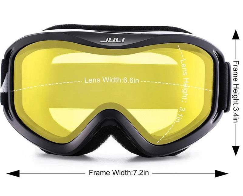 MAXJULI Brand Professional Ski Goggles Double Layers Lens Anti-fog UV400 Ski Glasses Skiing Men Women Snow Goggles - Property & Safety Tradings