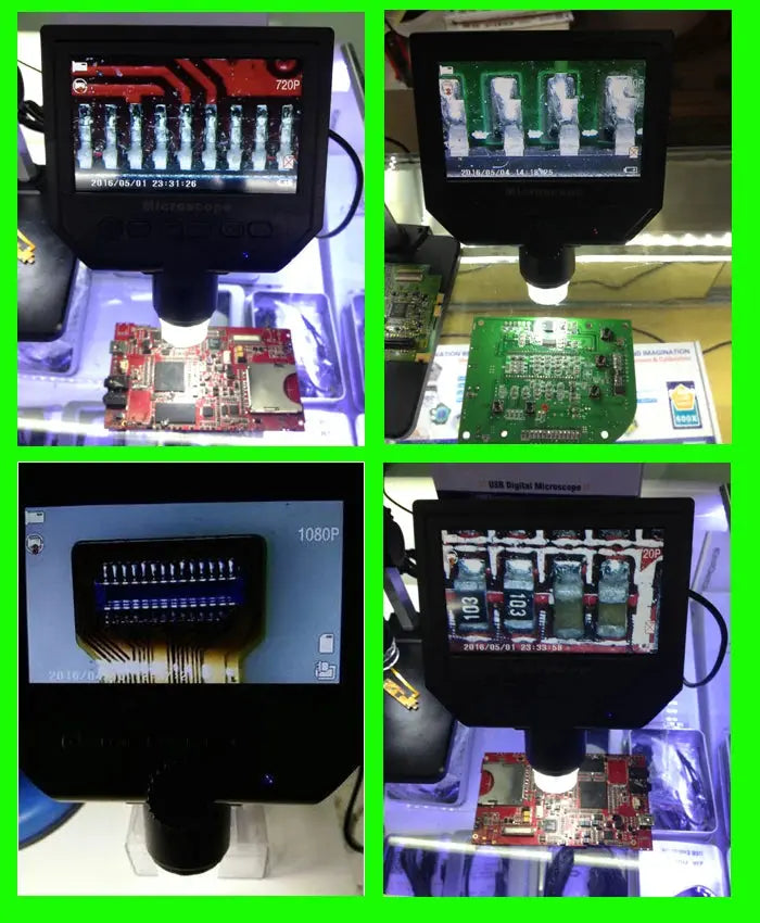 600X digital mikroskop elektronische video mikroskop 4,3 inch HD LCD löten mikroskop telefon reparatur Lupe - Property & Safety Tradings