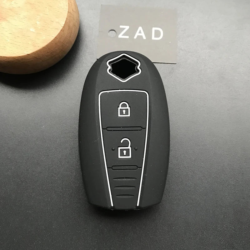 ZAD silicone key fob cover case hood skin protect holder for SUZUKI Swift Sport SX4 SCORSS grand vitara remote car accessori - PST PS Tradings