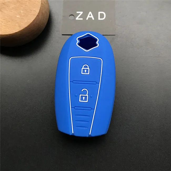 ZAD silicone key fob cover case hood skin protect holder for SUZUKI Swift Sport SX4 SCORSS grand vitara remote car accessori - PST PS Tradings