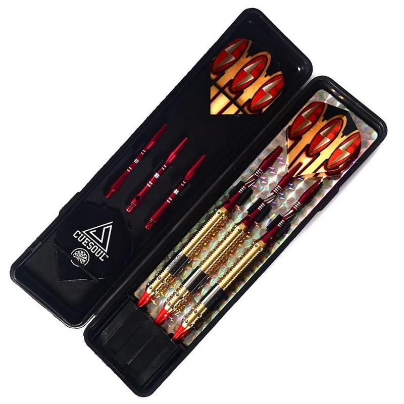 CUESOUL Soft Tip Darts Set with Golden 16g Dart Barrels Eye-Catched,Red  Aluminium Dart Shafts for Dardos Electronico - PST PS Tradings