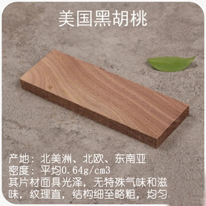 1piece DIY knife handle material Various kinds of wood for handicraft materials 120x40x10mm