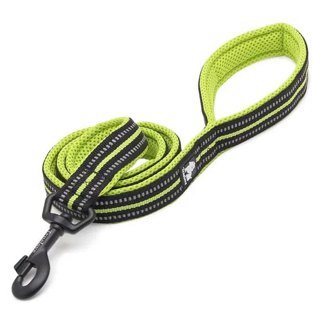 Truelove Soft Padded Mesh Dog Leash 3M Reflective Nylon Dog Leads Dog Pet Leash 11 Color 110cm Length Walking Training - PST PS Tradings