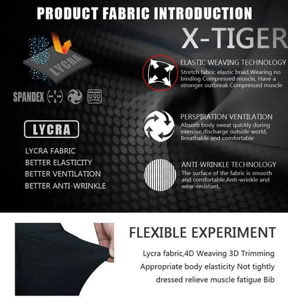 X-TIGER Men Cycling Shorts MTB Shockproof Bike Shorts Summer Breathable Bicycle Shorts With Coolmax 5D Gel Padded Bib Tights - Property & Safety Tradings