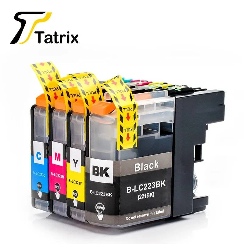 Tatrix With Chip  LC223 LC221 Compatible Ink Cartridge For Brother MFC-J4420DW/J4620DW/J4625DW/J480DW/J680DW/J880DW Printer - PST PS Tradings