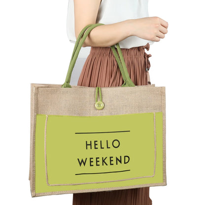 High Quality Women Linen Luxury Tote Large Capacity Female Casual Shoulder Bag Lady Daily Handbag Fresh Beach Shopping Bag - PST PS Tradings