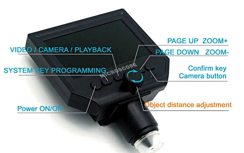 600X digital mikroskop elektronische video mikroskop 4,3 inch HD LCD löten mikroskop telefon reparatur Lupe - Property & Safety Tradings