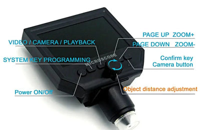 600X digital mikroskop elektronische video mikroskop 4,3 inch HD LCD löten mikroskop telefon reparatur Lupe - Property & Safety Tradings