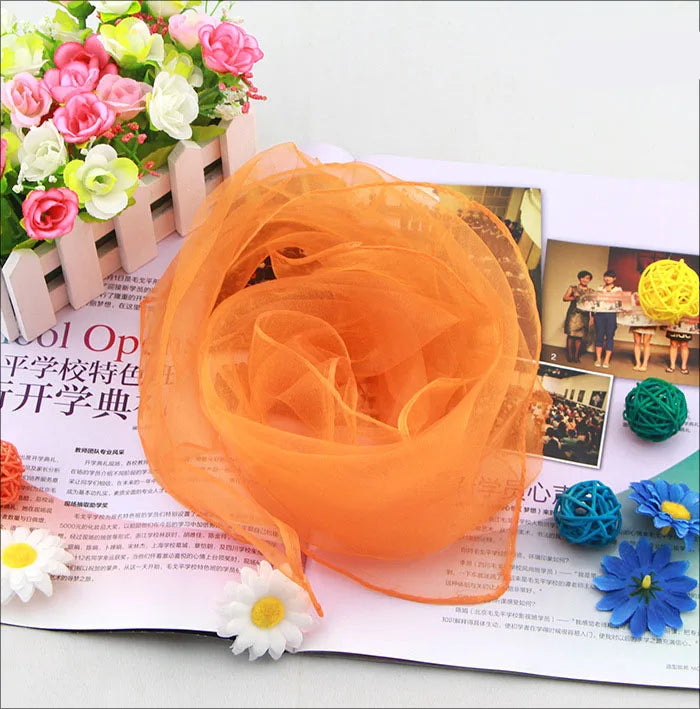 6 colors Children gymnastics scarves for outdoor game toys/ Kids Child parent interactive handkerchief educational toys GYH