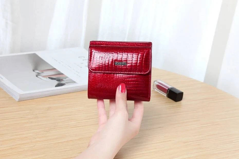 VICKAWEB Mini Wallet Women Genuine Leather Wallets Fashion Alligator Hasp Short Wallet Female Small Woman Wallets And Purses 209 - PST PS Tradings