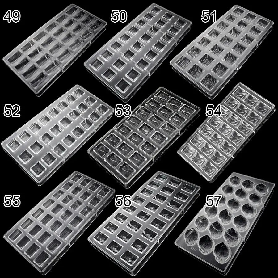 Schokoladenformen aus Polycarbonat für Schokolade, professionelles Backen, Süßigkeiten, Bonbons, Bar, Acrylform, Süßwaren, Bäckereien - Property & Safety Tradings