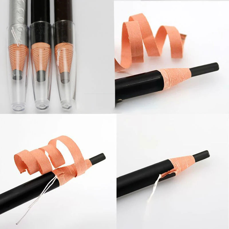 5 teile/satz Augenbraue Bleistift Make-Up Braun Augenbraue Enhancer Kosmetische Kunst Wasserdicht Bleistift Tönung Stereo Arten Schönheit Werkzeuge Billig