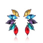 LUBOV 2018 Trendy Angel Wing Design Opal Stone Stud Earrings Women Elegant Crystal Earrings Christmas Gift Jewelry - Property & Safety Tradings