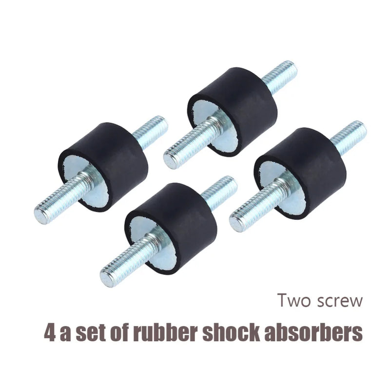 4pcs Double Male Thread Rubber s Anti Vibration Silentblock Boat Car Bobbin  Tools M3 M4 M6 M8