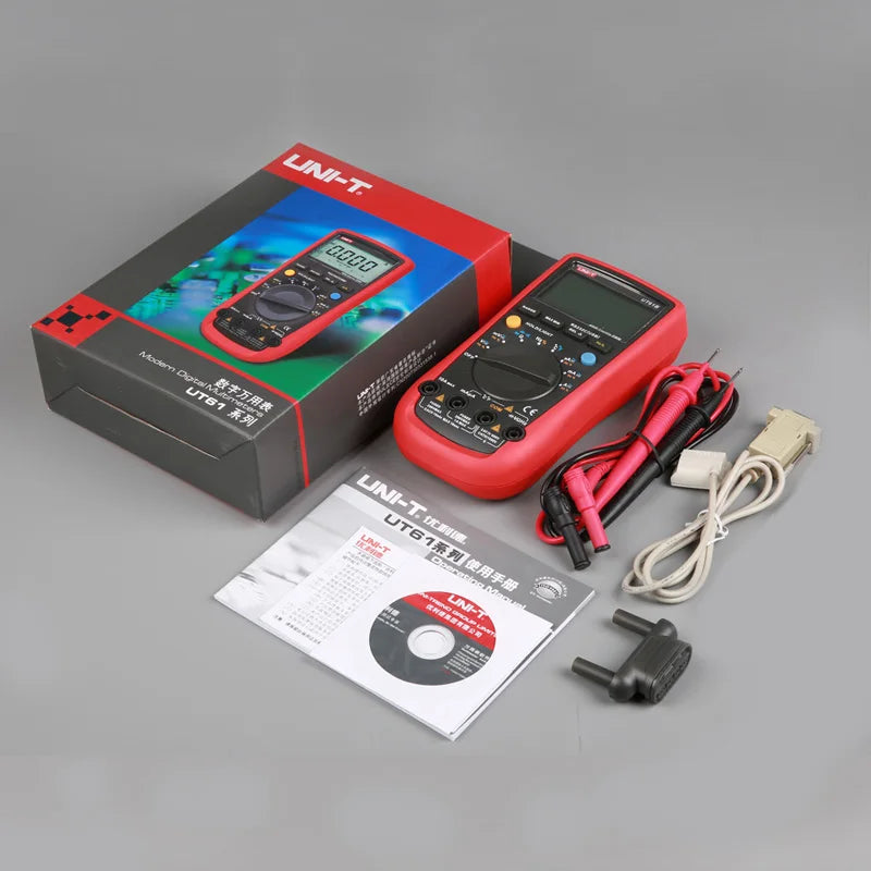 UNI-T UT61E Digital Multimeter Meter True RMS 1000V AC DC Multimeter Voltage Tester Relative Mode 22000 Counts High Reliability