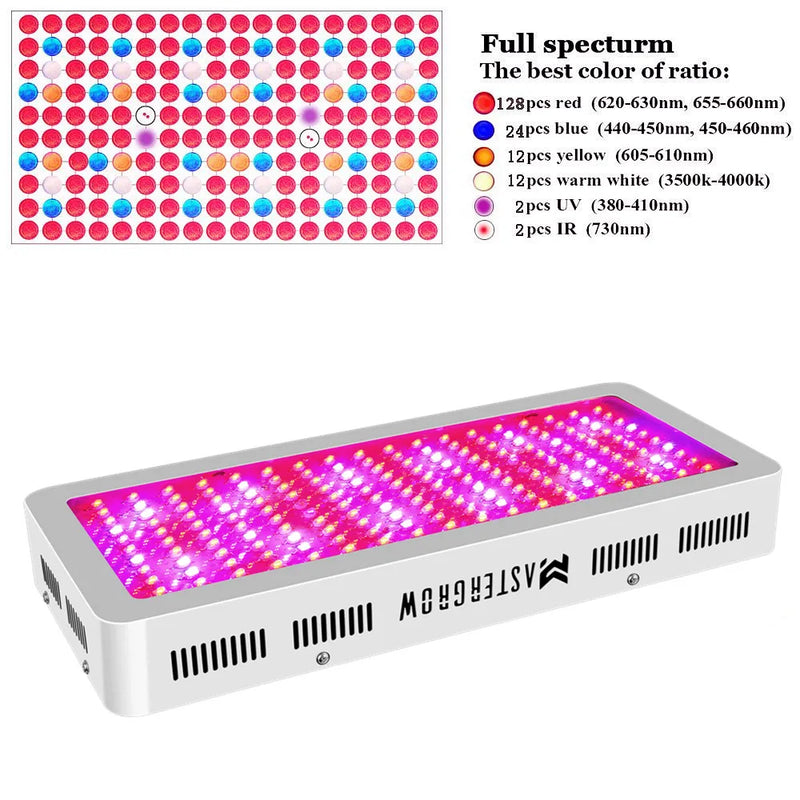 Full Spectrum 300/600/800/1000/1200/2000W LED Plant Grow Light 410-730nm For Indoor Plant Flower Greenhouse Garden Grow Tent Box