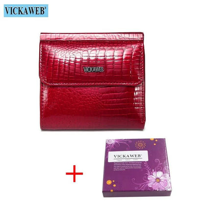 VICKAWEB Mini Wallet Women Genuine Leather Wallets Fashion Alligator Hasp Short Wallet Female Small Woman Wallets And Purses 209 - Property & Safety Tradings