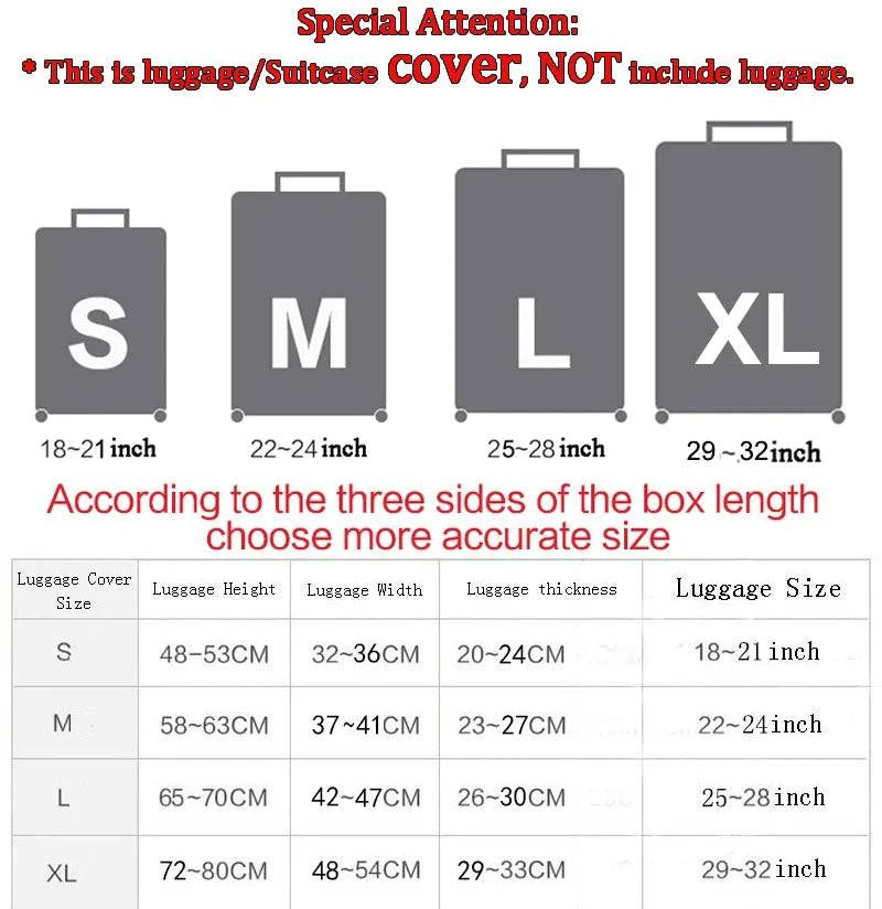 Customize Your Image / Name / Logo Luggage Cover Travel Accessories Elastic Suitcase Protective Covers Anti-dust Case Cover - PST PS Tradings