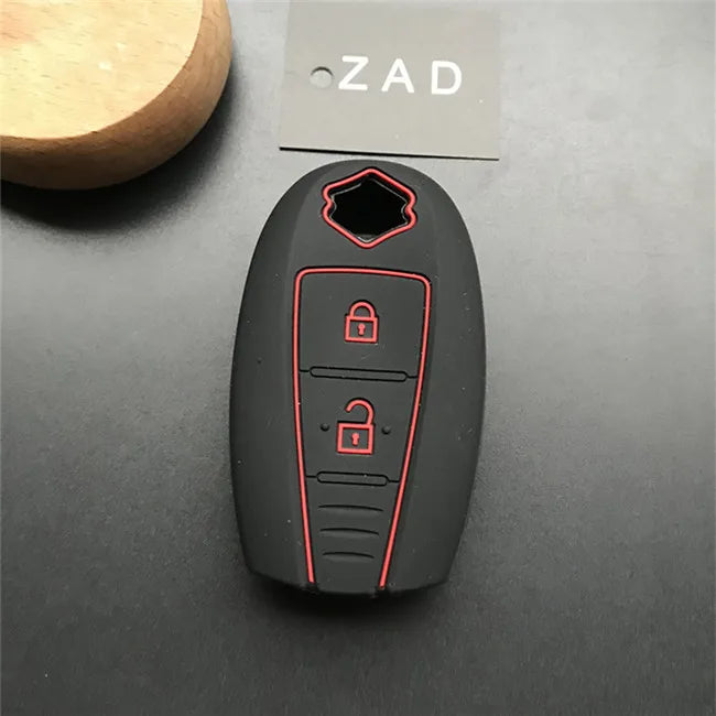 ZAD silicone key fob cover case hood skin protect holder for SUZUKI Swift Sport SX4 SCORSS grand vitara remote car accessori - PST PS Tradings