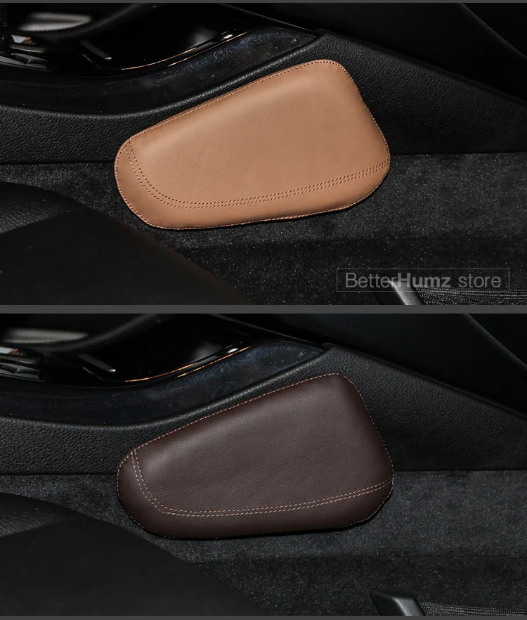 Genuine Leather Car Knee Pad Leg Cushion Rest Pillow For BMW F20 F30 G20 E90 E60 F10 E46 G30 E92 E36 E87 Interior Accessories - PST PS Tradings