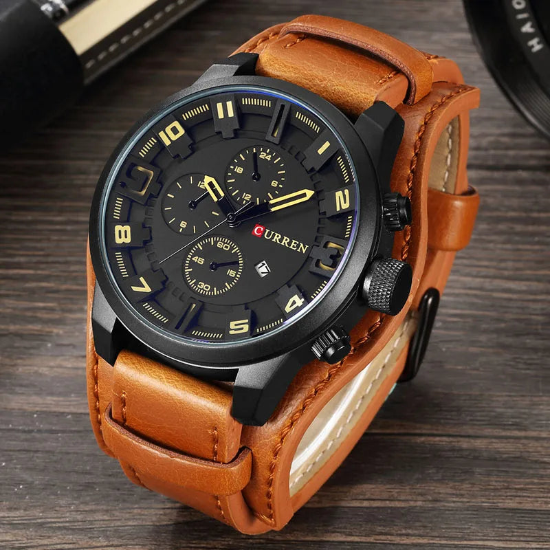 CURREN Men's Watches Top Brand Luxury Fashion&Casual Business Quartz Watch Date Waterproof Wristwatch Hodinky Relogio Masculino - Property & Safety Tradings