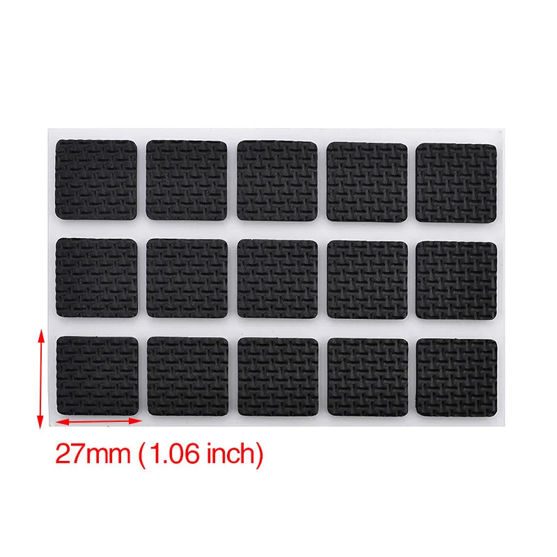 KAK 1-24PCS Self Adhesive Möbel Bein Füße Teppich Filz Pads Anti Slip Matte Stoßstange Dämpfer Für Stuhl tabelle Protector Hardware