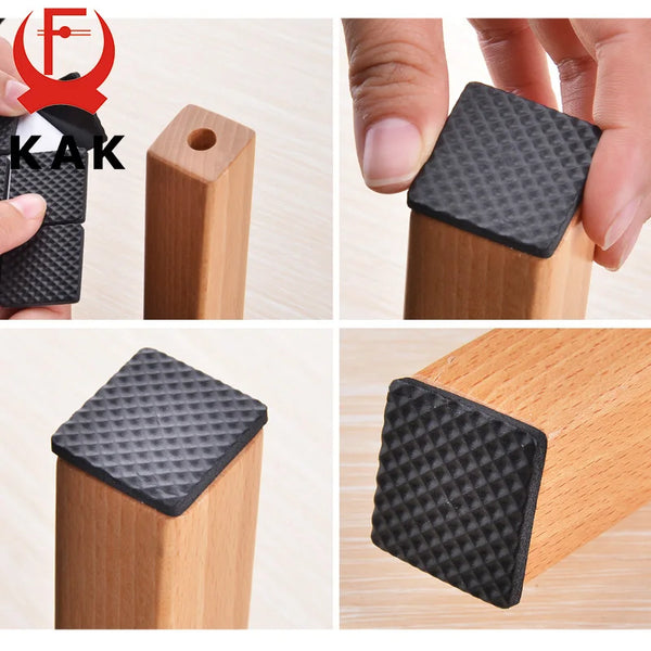 KAK 1-24PCS Self Adhesive Möbel Bein Füße Teppich Filz Pads Anti Slip Matte Stoßstange Dämpfer Für Stuhl tabelle Protector Hardware