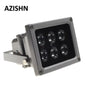 AZISHN CCTV LEDS IR illuminator infrared lamp 6pcs Array Led IR Outdoor Waterproof Night Vision CCTV Fill Light for CCTV Camera - Property & Safety Tradings