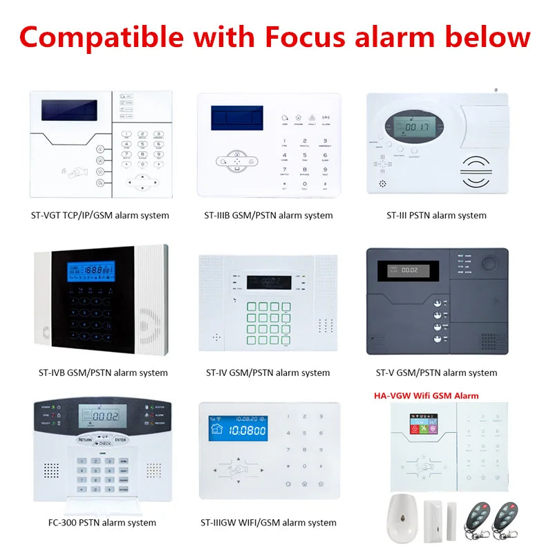 Focus 433Mhz or 868Mhz PB-403R Remote Control Arm Disarm Home Arm SOS 6 Key Function Wireless Alarm Remote Keyfob - PST PS Tradings