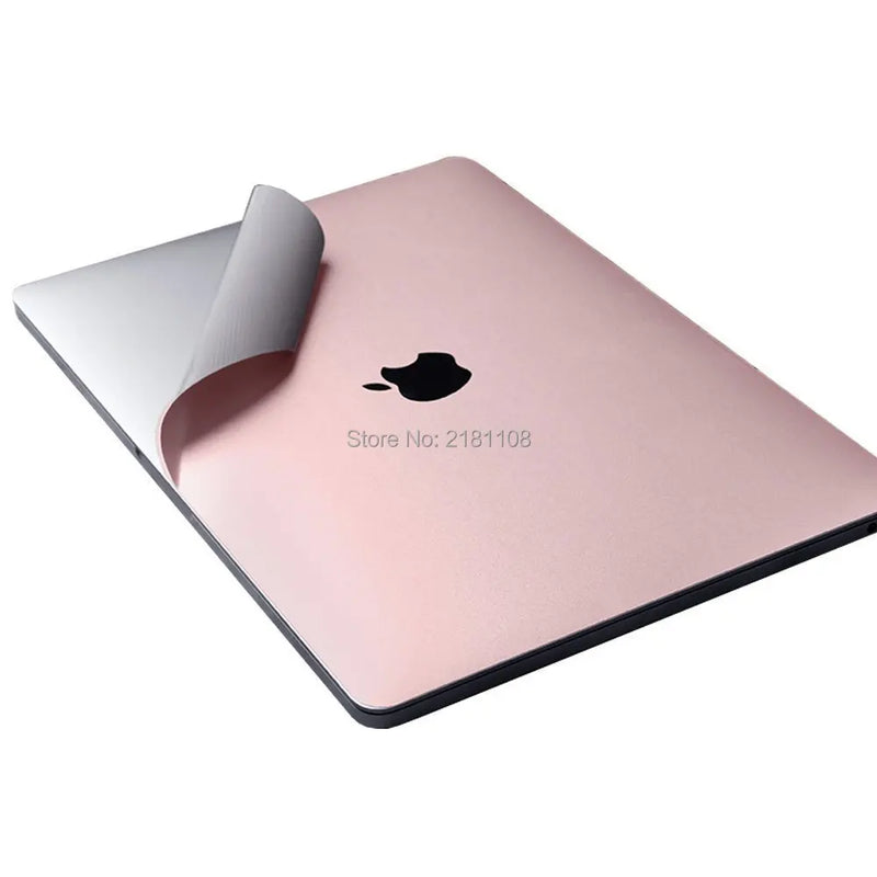 Rose Gold Full Body Skin for MacBook air (13-inch, A1931 A1932 A2179 A2337), Full-Cover Protective Vinyl Decal Sticker - PST PS Tradings