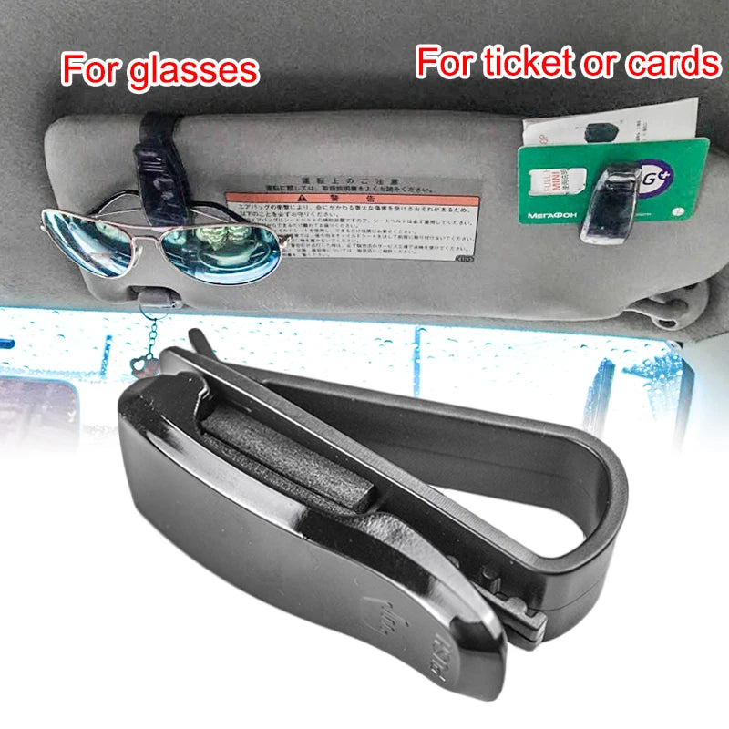 Universal Car Auto Sun Visor Glasses Box Sunglasses Clip Card Ticket Holder Fastener Pen Case Eyeglasses Accessories - PST PS Tradings