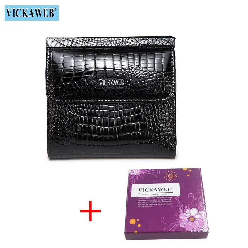 VICKAWEB Mini Wallet Women Genuine Leather Wallets Fashion Alligator Hasp Short Wallet Female Small Woman Wallets And Purses 209 - PST PS Tradings