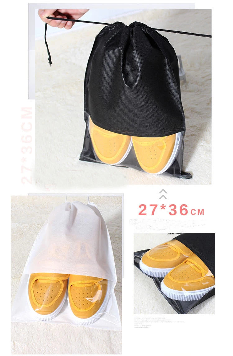 Fashion Women Hot 1pcs High Quality Shoe Bag 2 Size Travel Pouch Storage Portable Practical Drawstring Bag Organizer Cover - PST PS Tradings