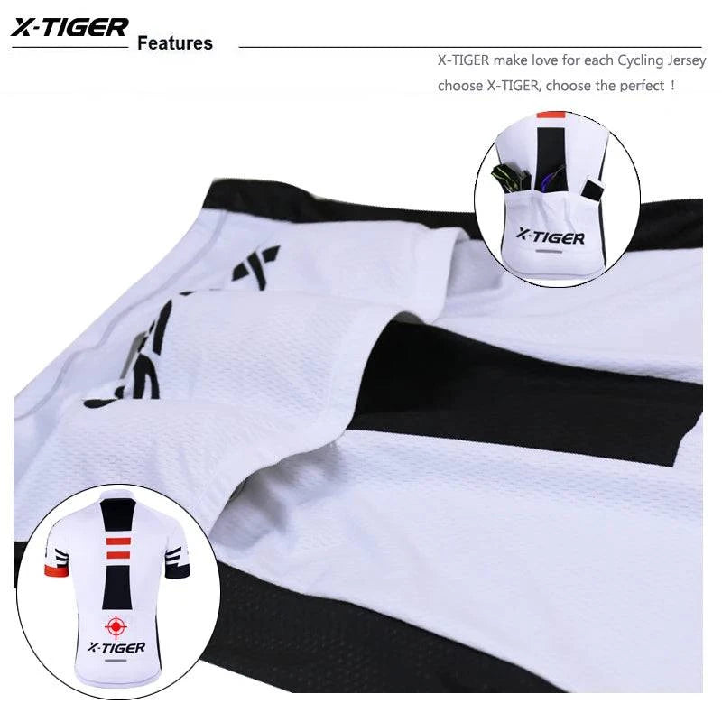 X-Tiger Cycling Sets Bike uniform Summer Cycling Jersey Set Road Bicycle Jerseys MTB Bicycle Wear Breathable Cycling Clothing - Property & Safety Tradings