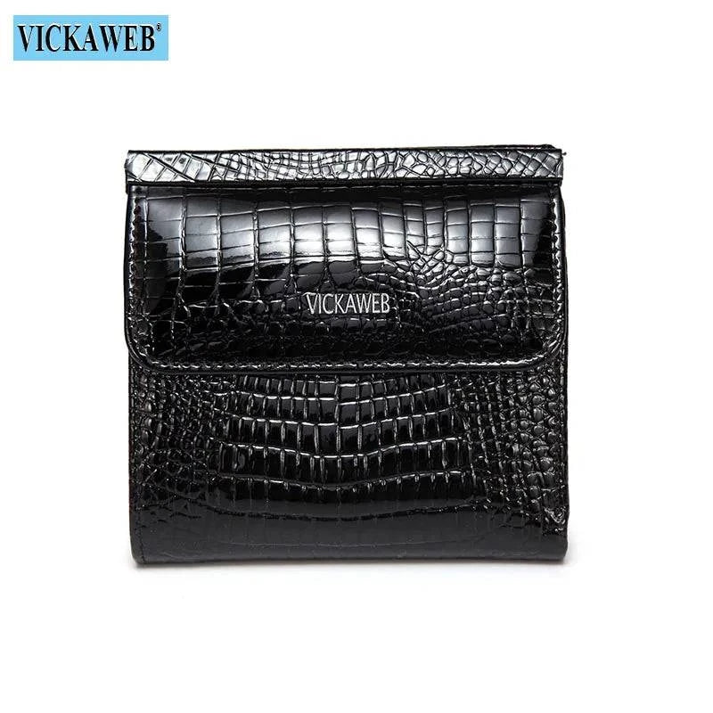 VICKAWEB Mini Wallet Women Genuine Leather Wallets Fashion Alligator Hasp Short Wallet Female Small Woman Wallets And Purses 209 - Property & Safety Tradings