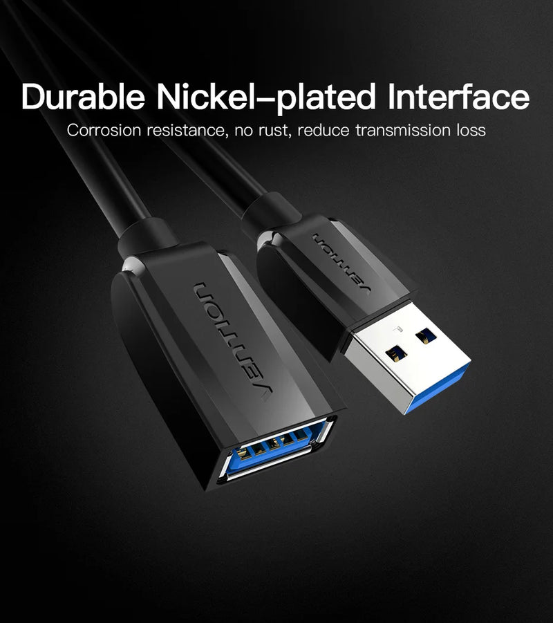 Vention USB 3.0 Extension Cable Male to Female Extender Cable Fast Speed USB 3.0 Cable Extended for laptop PC USB 2.0 Extension