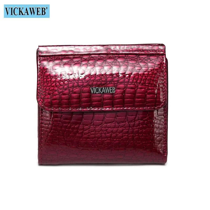 VICKAWEB Mini Wallet Women Genuine Leather Wallets Fashion Alligator Hasp Short Wallet Female Small Woman Wallets And Purses 209 - Property & Safety Tradings