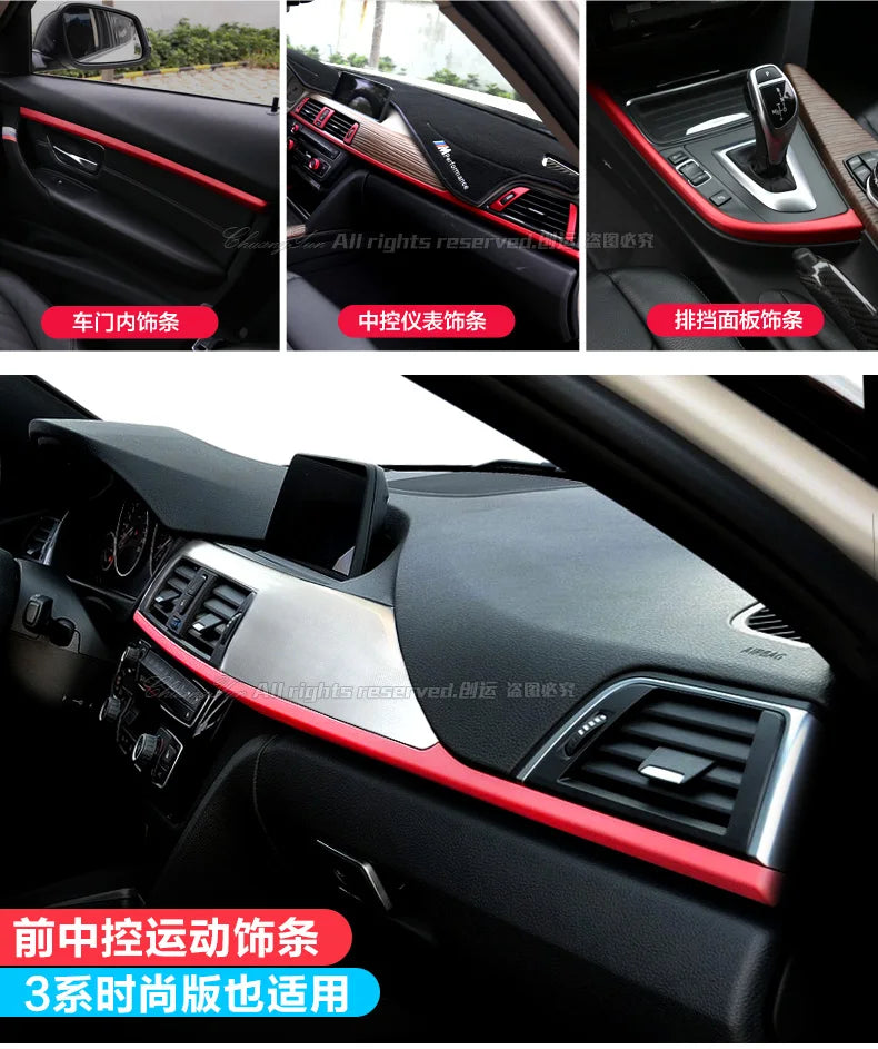 For BMW 3 4 Series 3GT F30 F31 F32 F34 F36 316li 320li Car Accessories Control Gear Shift panel decorative strip cover trim - PST PS Tradings