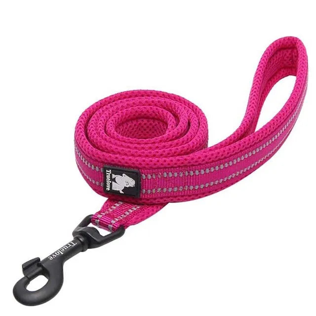 Truelove Soft Padded Mesh Dog Leash 3M Reflective Nylon Dog Leads Dog Pet Leash 11 Color 110cm Length Walking Training - PST PS Tradings