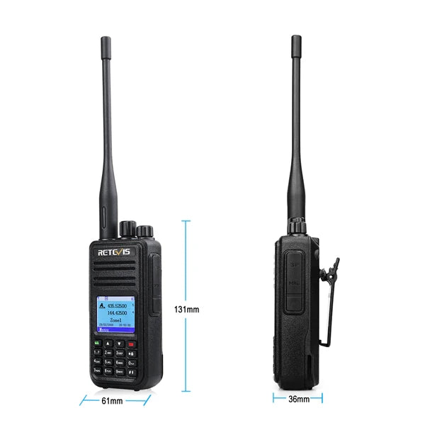 Retevis RT3S Walkie Talkie DMR Радио UHF VHF Цифровая любительская радиостанция 5 Вт Дальнего действия Любительские радиостанции Рации Профессиональный GPS