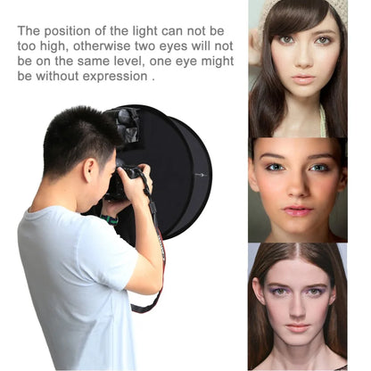 PULUZ 45cm Ring Softbox Speedlight Round Style Flash Light  Photography Shoot Soft box Foldable Soft Flash Light Diffuser