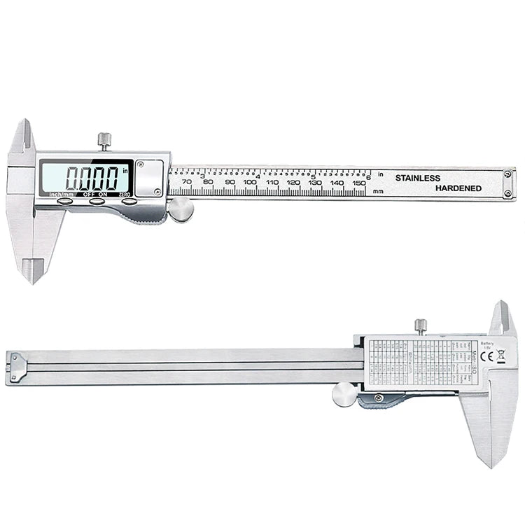 TON09 6-Inch 150mm Stainless Steel Electronic Digital Vernier Caliper Metal Micrometer Measuring