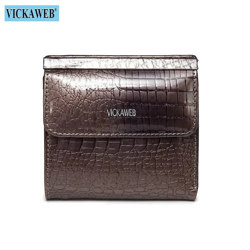 VICKAWEB Mini Wallet Women Genuine Leather Wallets Fashion Alligator Hasp Short Wallet Female Small Woman Wallets And Purses 209 - Property & Safety Tradings